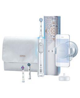 Oral-B Genius AI Electric Toothbrush with 3 Replacement Heads & Smart Travel Case, White