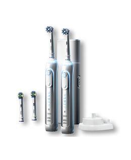 Oral-B Genius 8000 Electric Toothbrush with 4 Replacement Brush Head Refills, Travel Case & 2 Handles