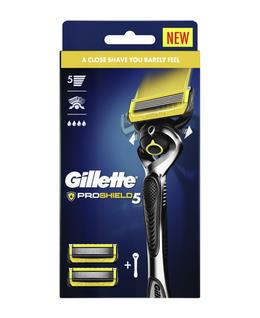 Gillette Fusion5 Proshield Flexball Razor with Blades Refill 2 Pack