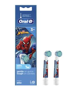 Oral-B Kids Stages Spiderman Replacement Brush Head Refills 2 Pack