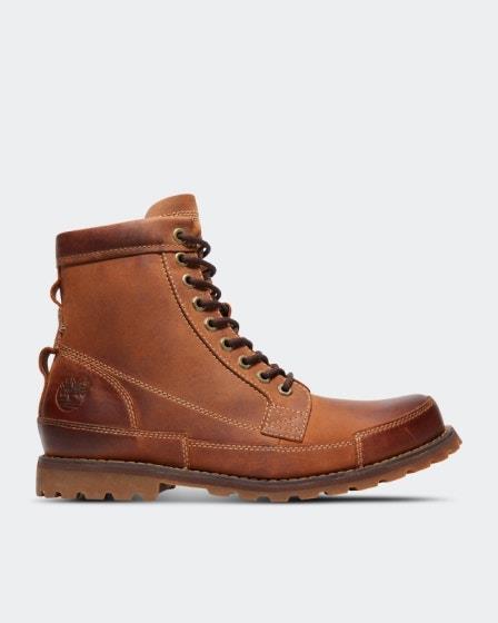 Timberland Mens Earthkeeper Original Leather 6-Inch Boot Medium Brown Nubuck
