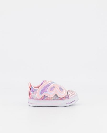 Skechers Infants Shuffle Lite - Butterfly Swirl Pink