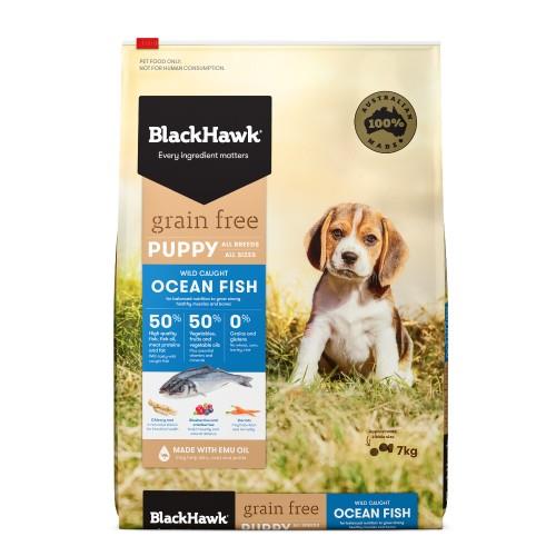 Black Hawk Dog Food Puppy Grain Free Ocean Fish 7kg