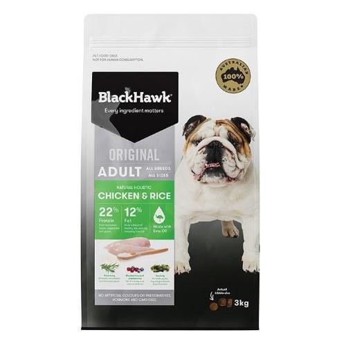 Black Hawk Dog Food Adult Chicken and Rice 3kg