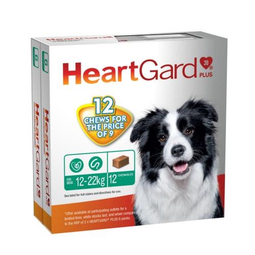 Heartgard Plus 12-22kg Medium Green 12 pack