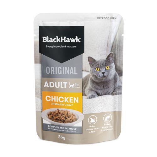 Black Hawk Adult Cat Chicken in Gravy Pouches 12 x 85g