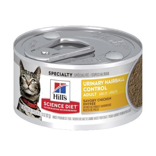 Hills Science Diet Adult Cat Urinary Hairball Control Canned Food...