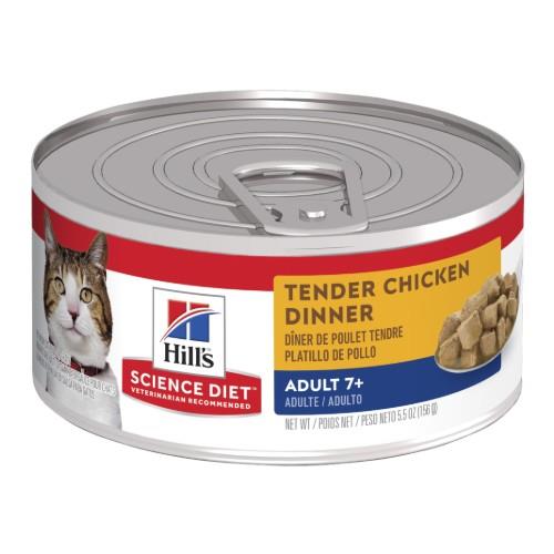 Hills Science Diet Adult Cat 7+ Tender Chicken Canned Food