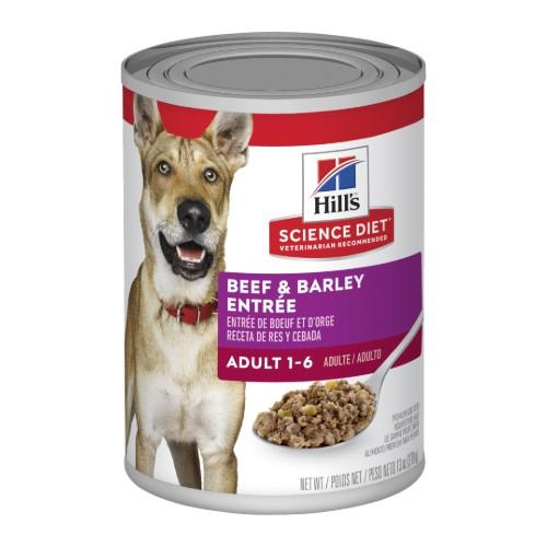 Hills Science Diet Adult Beef and Barley Entree Canned Dog Food 12...