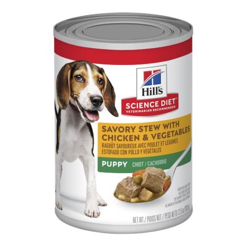 Hills Science Diet Puppy Savory Stew Chicken Canned Food 12 x 363g