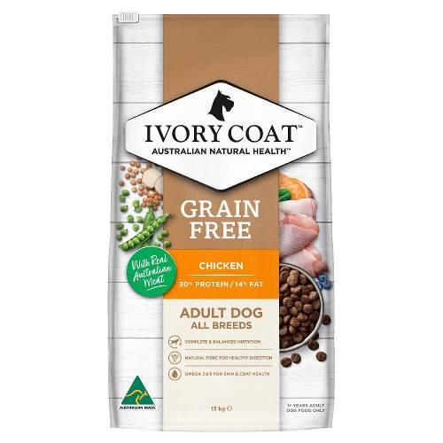 Ivory Coat Grain Free Adult Dog Chicken 13kg