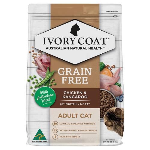 Ivory Coat Adult Cat Grain Free Chicken and Kangaroo 2kg