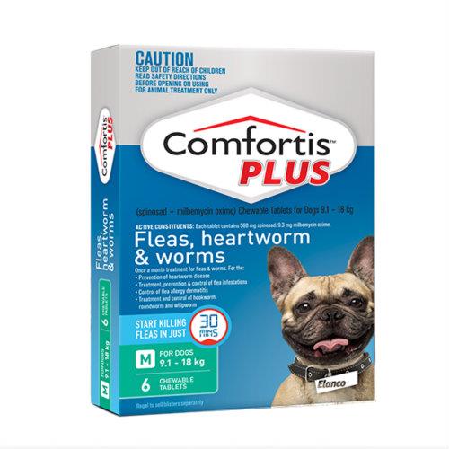 Comfortis Plus Green 9.1-18kg 6 pack