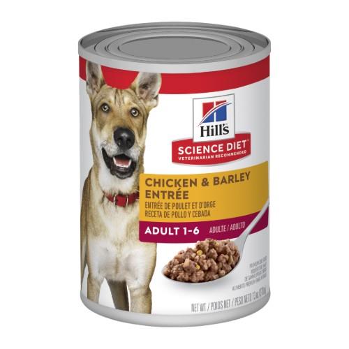 Hills Science Diet Adult Chicken and Barley Entree Canned Dog Food...