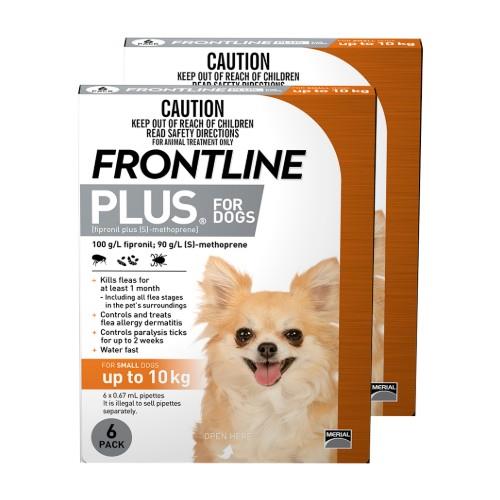 Frontline Plus Small Under 10kg Orange 12 pack
