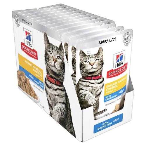 Hills Science Diet Adult Urinary Hairball Control Fish Cat Food......