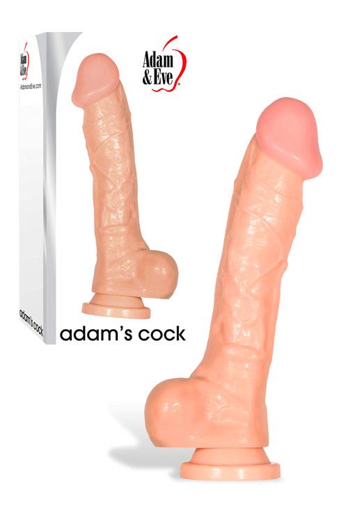 Adam and Eve 10" Suction Cup Realistic Textured Dildo