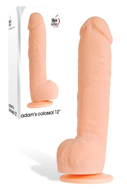 Adam and Eve 12" Suction Cup Colossal Dildo