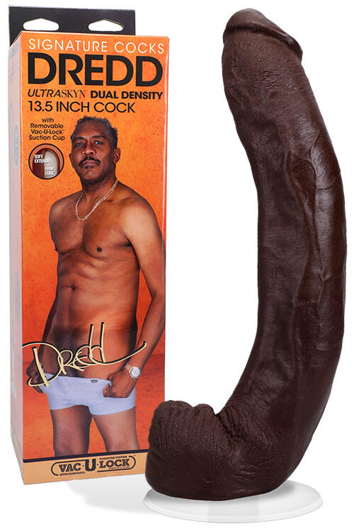 Doc Johnson Signature Cocks Dredd 13.5" Dual Density Realistic Dildo with Suction Cup