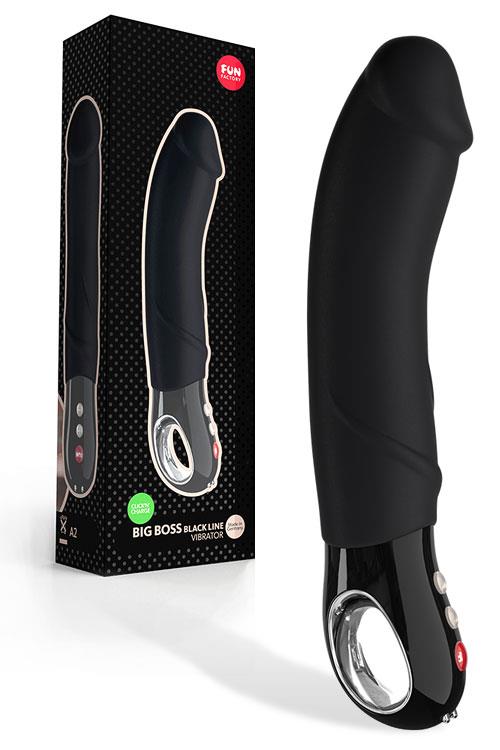 Fun Factory Big Boss 9" Sculpted Silicone Realistic Vibrator with Loop Handle