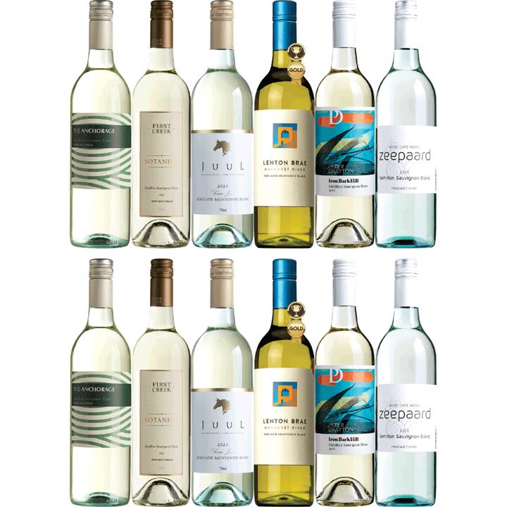 Semillon and Sauvignon Blanc Blends Dozen, Australia multi-regional Semillon Blend Wine Case, Wine Selectors