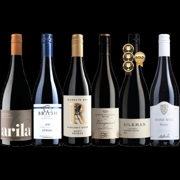 Boutique Top Shelf Shiraz 6-pack, Australia multi-regional Shiraz Wine Pack, Wine Selectors