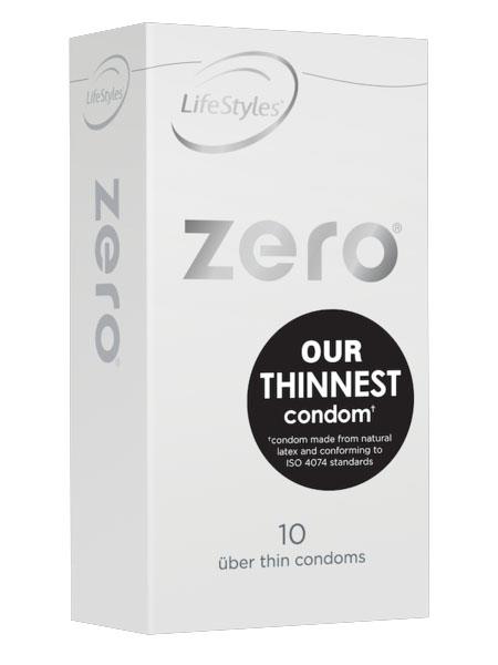 Ansell Lifestyles Zero Uber Thin Condoms - 10 Pack