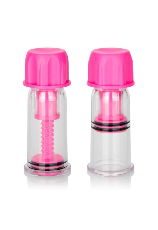Nipple Play - Vacuum Twist Suckers (Pink)
