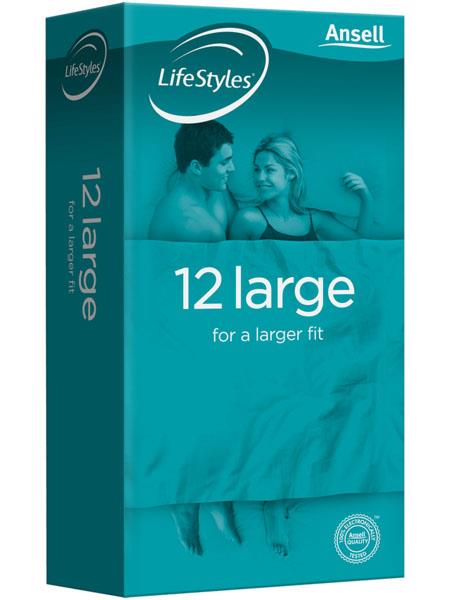 Ansell Lifestyles Large Condoms - 10 Pack