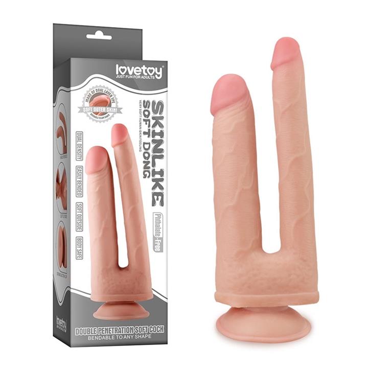 Lovetoy - Double Penetration Soft-Skin Dong
