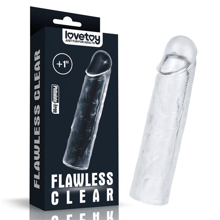 Flawless Clear Penis Extender - Adds 1 Inch