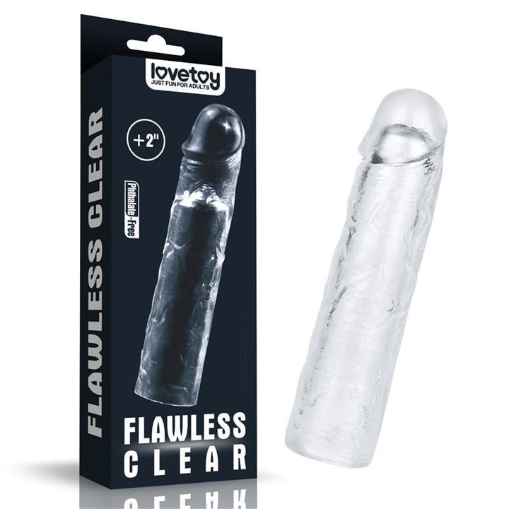 Flawless Clear Penis Extender - Adds 2 Inches