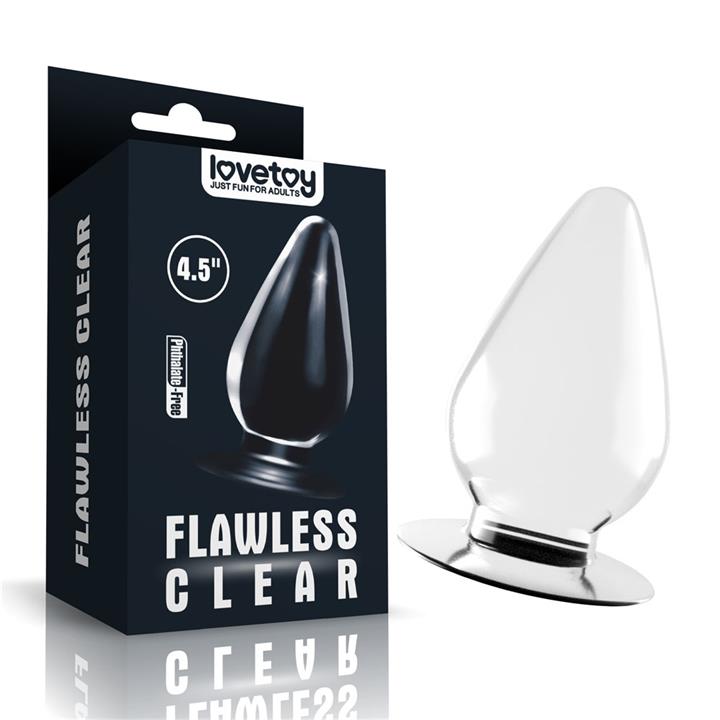 Flawless Clear Butt Plug - Large