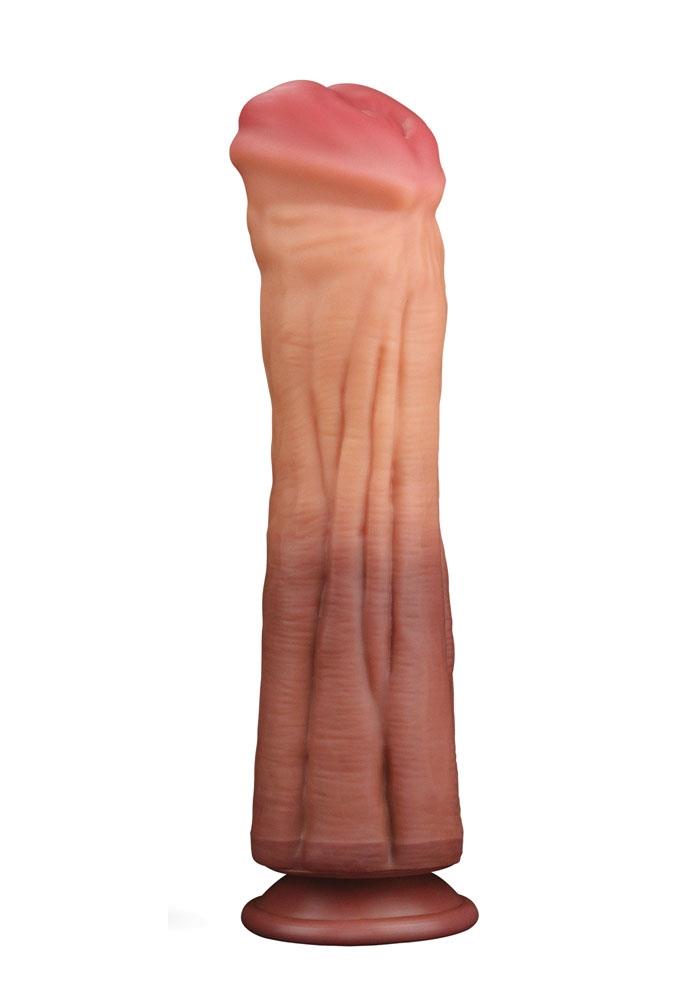 Nature Cock - 12 Inch Giddy Up Dual layered Silicone Cock