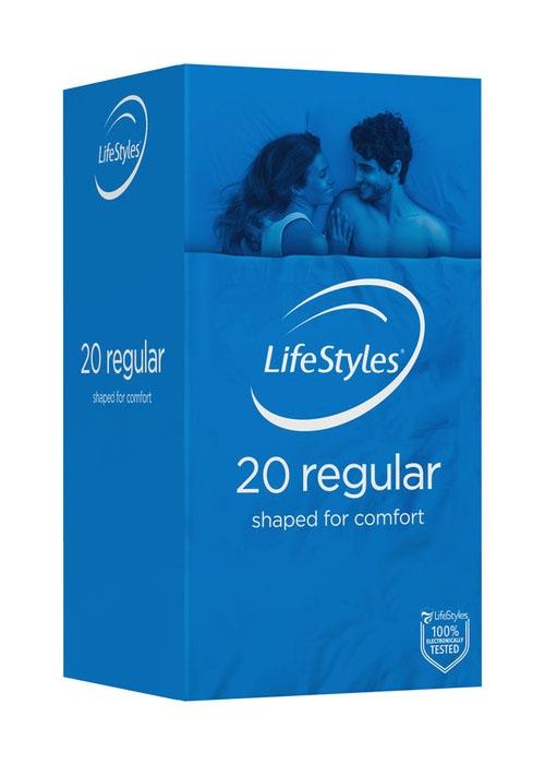 Ansell Lifestyles Regular Condoms - 20 Pack