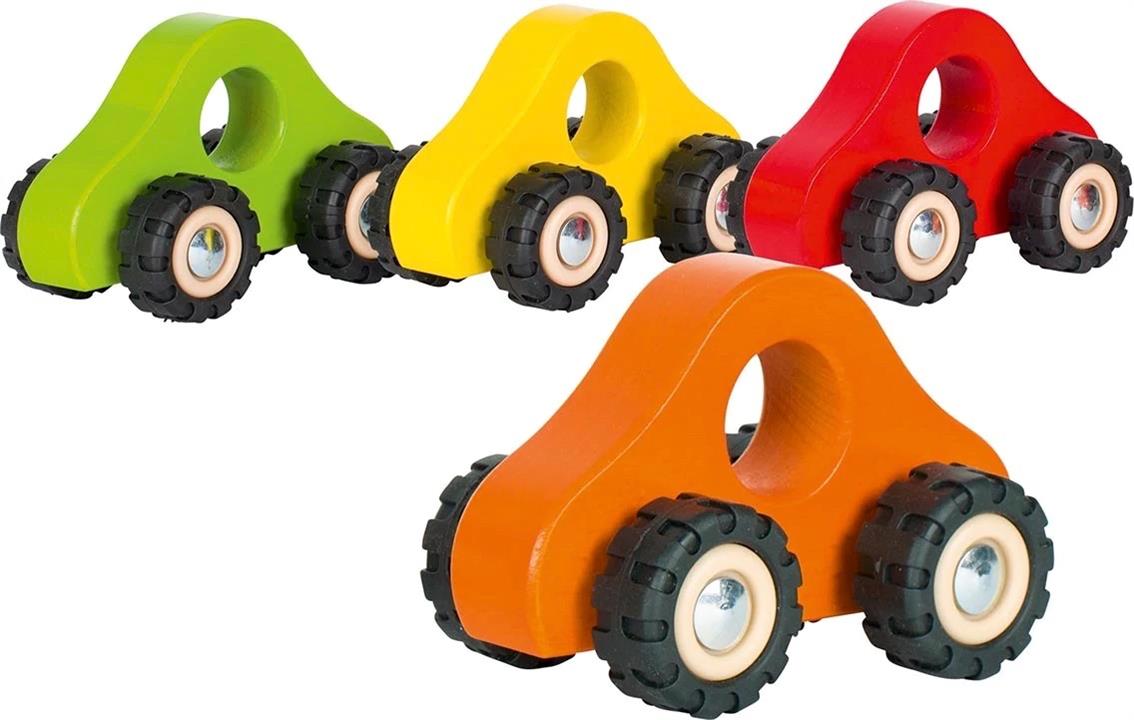 Goki Coloured Wooden Cars