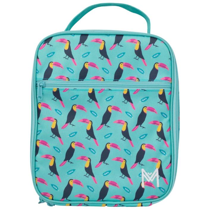 MontiiCo Insulated Large Lunch Bag and Ice Pack Toucan