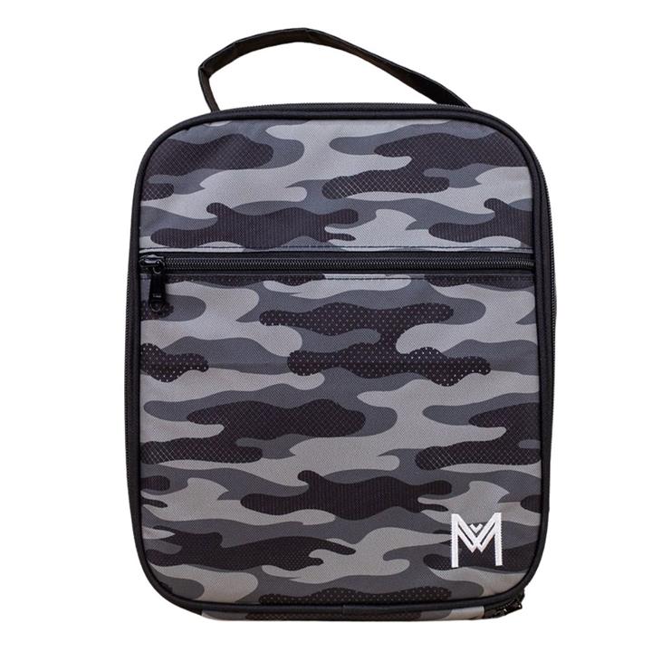 MontiiCo Insulated Large Lunch Bag and Ice Pack Combat
