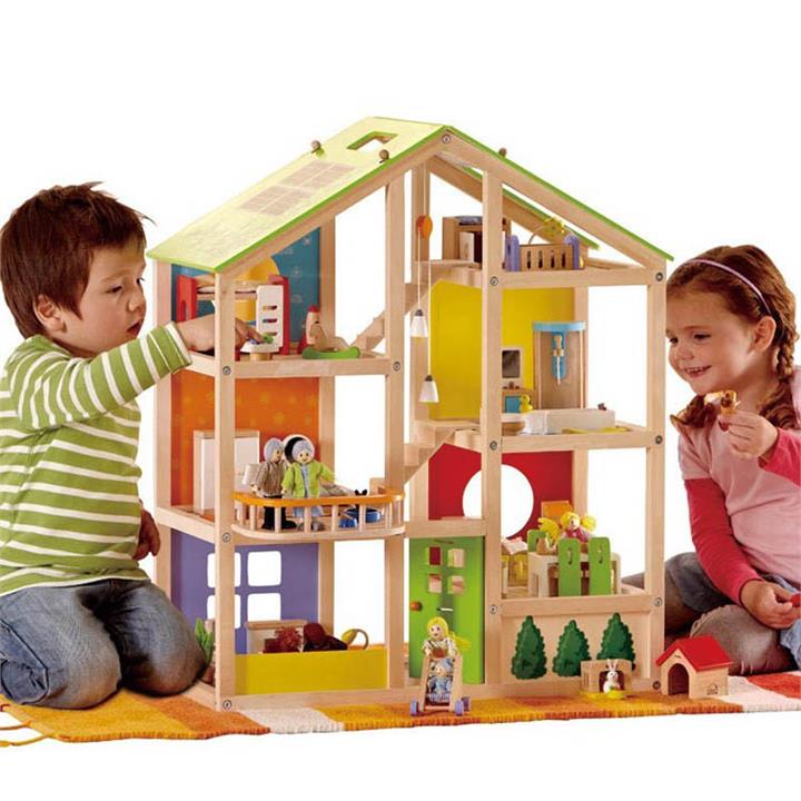 Hape All Seasons Decked Out Dolls House