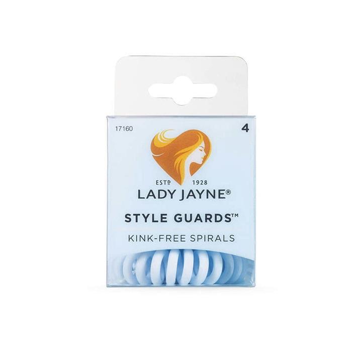 Lady Jayne Style Guards Kink Free Spirals Blue 4pk