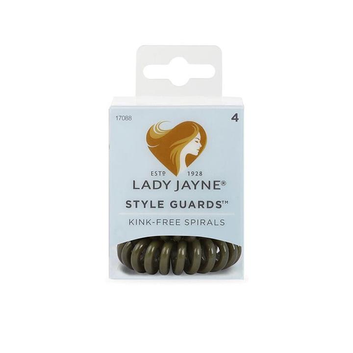 Lady Jayne Style Guards Kink Free Spirals Green 4pk