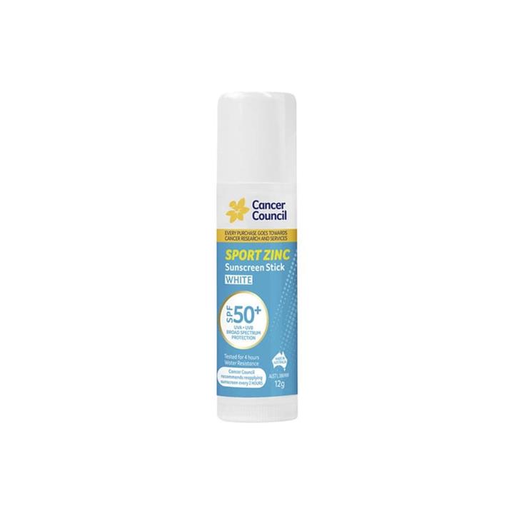 Cancer Council Sunscreen Stick Sport Zinc SPF 50+ 12g