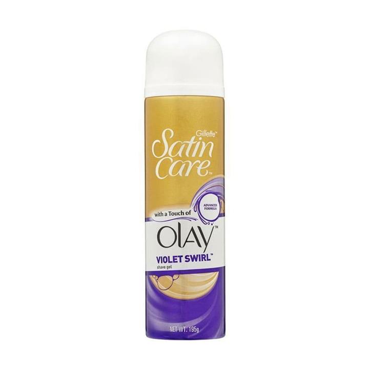 Gillette Satin Care Touch Of Olay Violet Swirl Shave Gel 195g