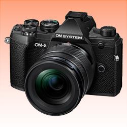 New OM SYSTEM OM-5 12-45mm Lens Kit - Black (FREE INSURANCE + 1 YEAR AUSTRALIAN WARRANTY)