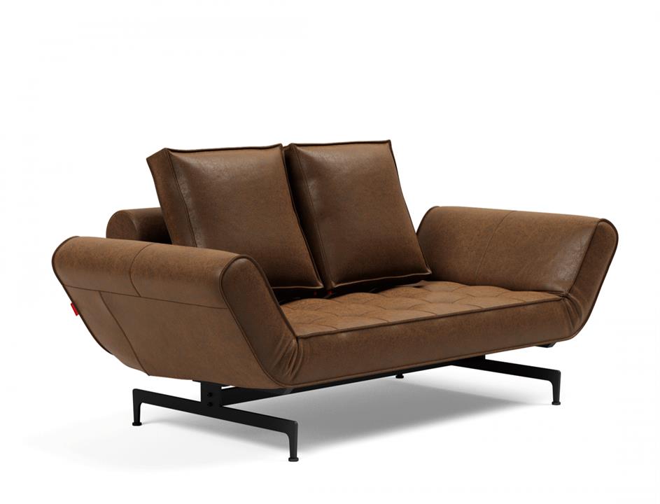 Ghia single sofa bed with black leg - innovation living