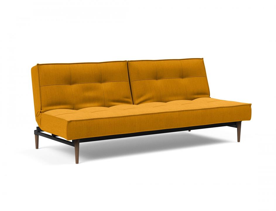 Splitback king single sofa bed with dark styletto legs - innovation living