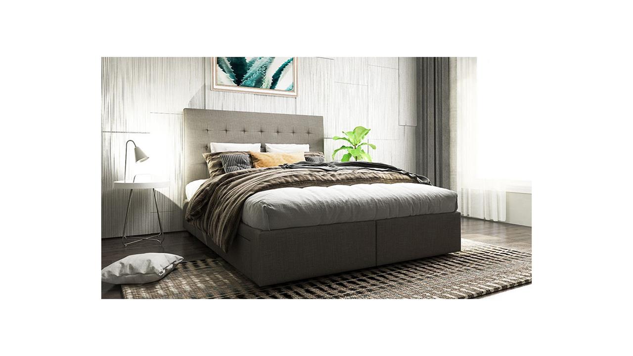Paris ii custom upholstered bed with choice of storage base