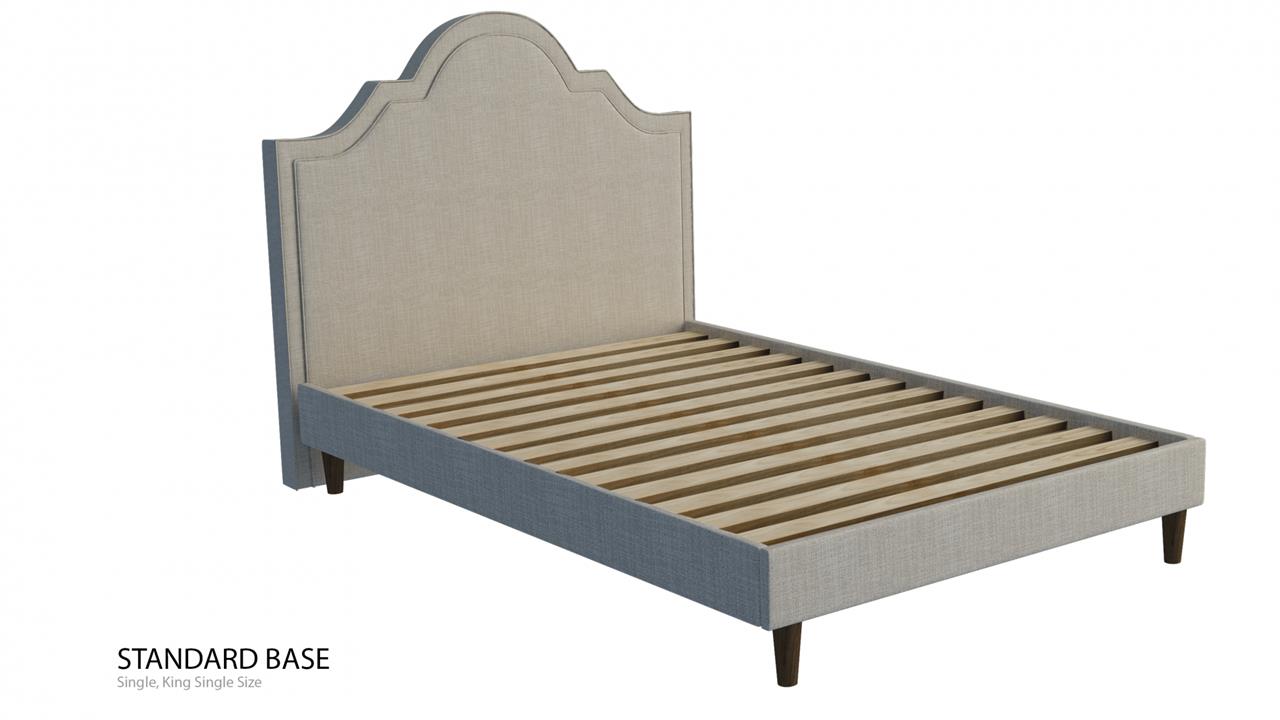 Ella custom bed with choice of standard base