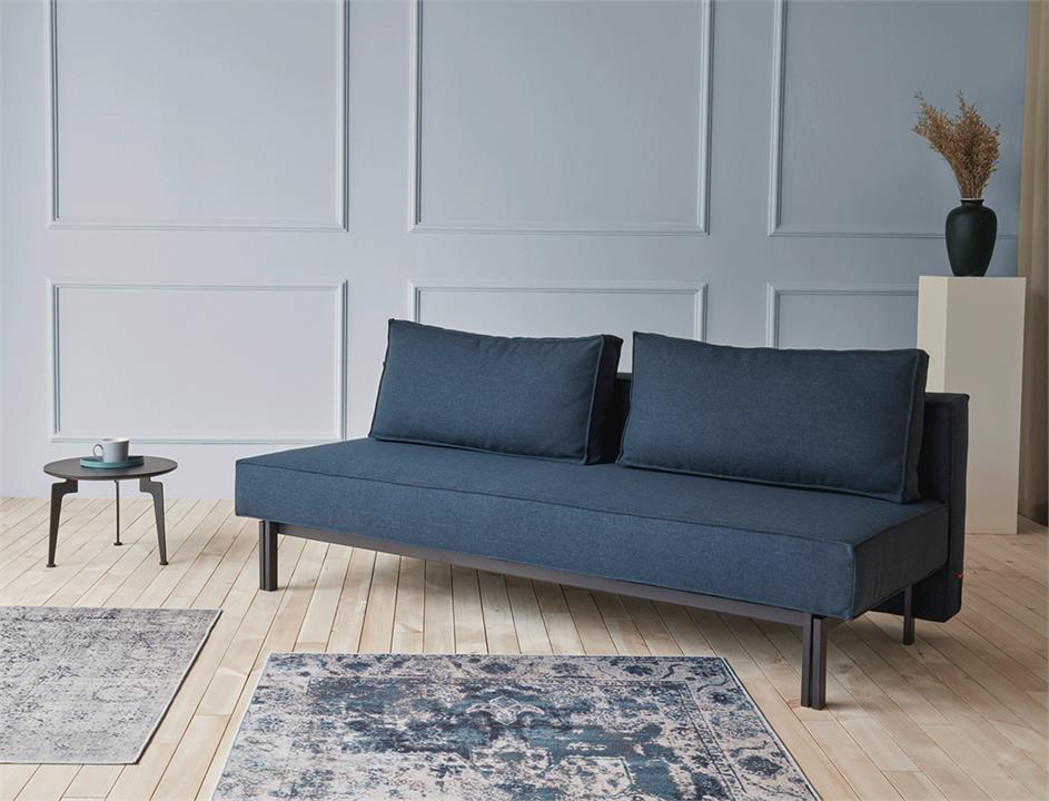 Sly sleek sofa bed black legs - innovation living