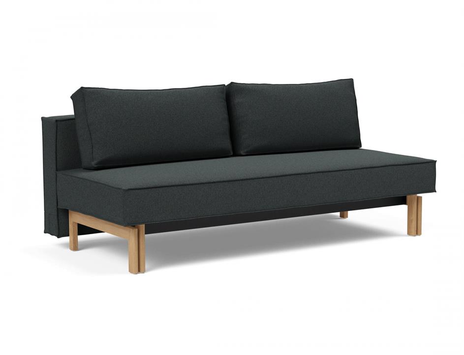 Sly sleek sofa bed with oak legs - innovation living